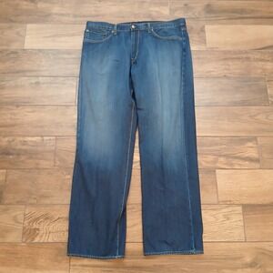 Agave Jeans Mens 40x33 Blue Denim Fade Straight Waterman Handcrafted In USA
